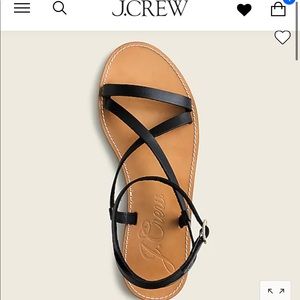 SOLD DO NOT BUY J CREW Vachetta Leather Flat Sandals
